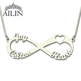 Personalized 18K-Plated Stainless Steel Three Name Necklace