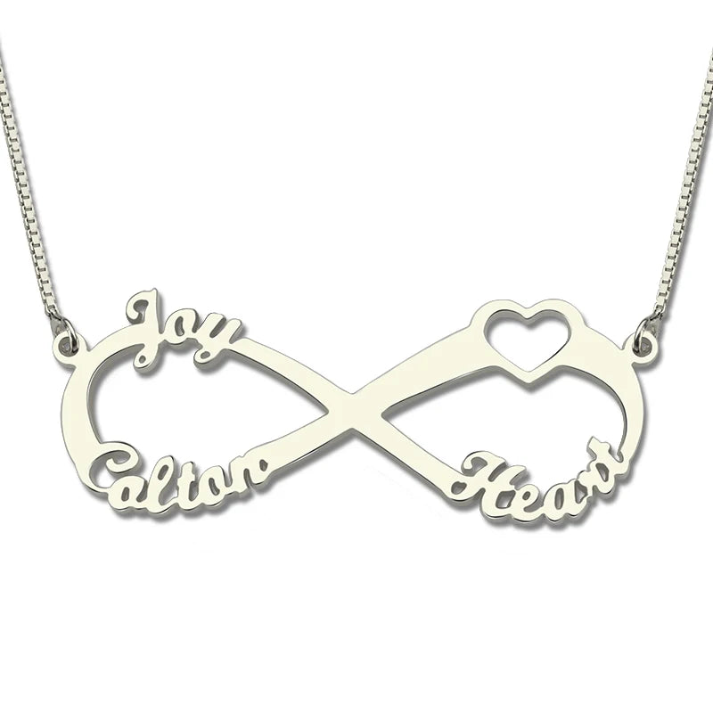 Personalized 18K-Plated Stainless Steel Three Name Necklace