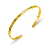 Custom Name Engraved Gold Plated Bracelet for Women