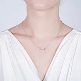 Year Font Necklace 18K-Plated Stainless Steel Name Necklace