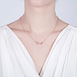 Year Font Necklace 18K-Plated Stainless Steel Name Necklace