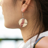 Baseball Softball Stainless Steel Earrings Gift
