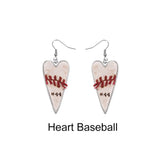 Baseball Softball Stainless Steel Earrings Gift