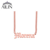 Men's Name Necklace Cuban Chain Jewelry for Birthday Graduation
