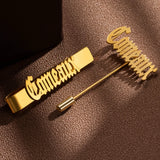 Personalized Man Cufflinks and Tie Clips Set Wedding Jewelry