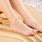 Bohemian Leg Chain Stainless Steel Anklet Name Bracelet