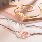 Bohemian Leg Chain Stainless Steel Anklet Name Bracelet