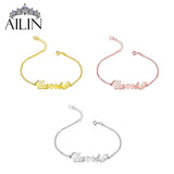 Bohemian Leg Chain Stainless Steel Anklet Name Bracelet
