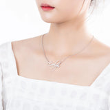 Custom Rose Gold Calligraphy Name Necklace - Elegant Gift for Her