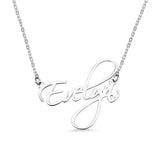 Custom Rose Gold Calligraphy Name Necklace - Elegant Gift for Her