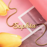 Personalized Engraved Name Necklace in Rose - Special Gift Jewelry for Woman