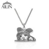 Pet Picture Necklace Key Buckle with Engraved Photo Name
