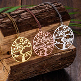 Personalized Family Tree Necklace with 13 Names Pendant