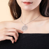 Personalized Family Tree Necklace with 13 Names Pendant