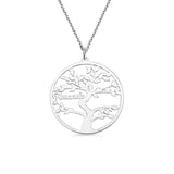 Personalized Family Tree Necklace with 13 Names Pendant