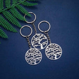 Personalized Stainless Steel Family Tree Keychain for Woman