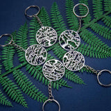 Personalized Stainless Steel Family Tree Keychain for Woman