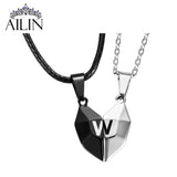 Personalized Stainless Steel Magnetic Heart Necklaces Gift
