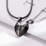 Personalized Stainless Steel Magnetic Heart Necklaces Gift