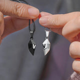 Personalized Stainless Steel Magnetic Heart Necklaces Gift