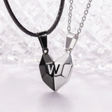 Personalized Stainless Steel Magnetic Heart Necklaces Gift