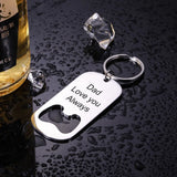 Custom Stainless Steel Bottle Opener Keychain for Pet Lover