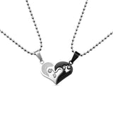 Stainless Steel Breakable Heart Necklace Bead Chain Romantic Gift