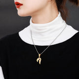 Stainless Steel Breakable Heart Necklace Bead Chain Romantic Gift