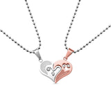 Stainless Steel Breakable Heart Necklace Bead Chain Romantic Gift