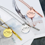 Personalized Stainless Steel Hand Hook Promise Necklace