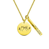 Personalized Stainless Steel Hand Hook Promise Necklace
