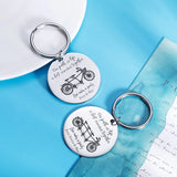 Personalized Stainless Steel Love Makes a Family Keychain
