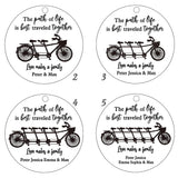 Personalized Stainless Steel Love Makes a Family Keychain