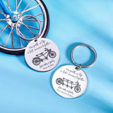 Personalized Stainless Steel Love Makes a Family Keychain
