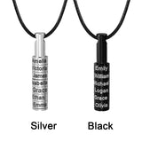 Personalized Stainless Steel Name Beads Necklace Family Gift Choker