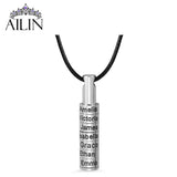 Personalized Stainless Steel Name Beads Necklace Family Gift Choker