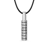 Personalized Stainless Steel Name Beads Necklace Family Gift Choker