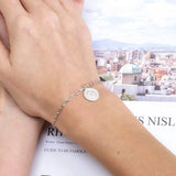 Personalized Stainless Steel Initial Bracelet for Woman