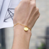 Personalized Stainless Steel Initial Bracelet for Woman