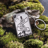 Custom Intersection of Love Keychain, Anniversary Gift