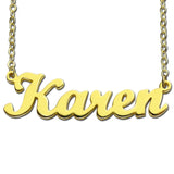 Personalised Stainless Steel Name Necklace Pendant Gift
