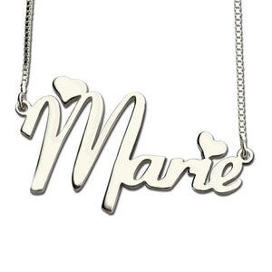Personalized Stainless Steel Heart Necklace Pendant
