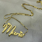 Personalized Stainless Steel Heart Necklace Pendant
