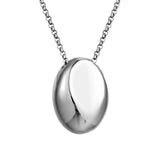 14K Oval Necklace Titanium Steel Premium Chain Hip Hop Jewelry