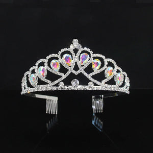 Crystal Bridal Tiara Crown Princess Jewelry Rhinestone Wedding Hair Accessory