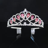 Crystal Bridal Tiara Crown Princess Jewelry Rhinestone Wedding Hair Accessory