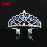 Crystal Bridal Tiara Crown Princess Jewelry Rhinestone Wedding Hair Accessory