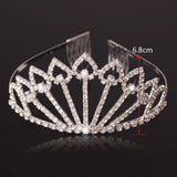Crystal Bridal Tiaras and Crowns Comb Wedding Headbands Big Crown Hair Jewelry