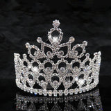 Crystal Bridal Tiaras and Crowns Comb Wedding Headbands Big Crown Hair Jewelry