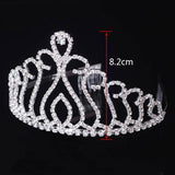 Crystal Bridal Tiaras and Crowns Comb Wedding Headbands Big Crown Hair Jewelry